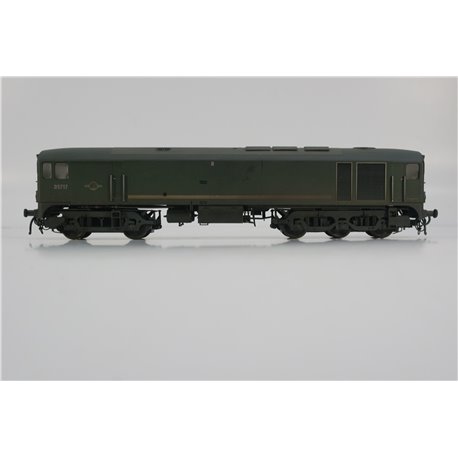 Heljan for Hattons 2814 Class 28 CoBo D5717 in BR green with small yellow ends - heavily weathered. Used. OO Gauge