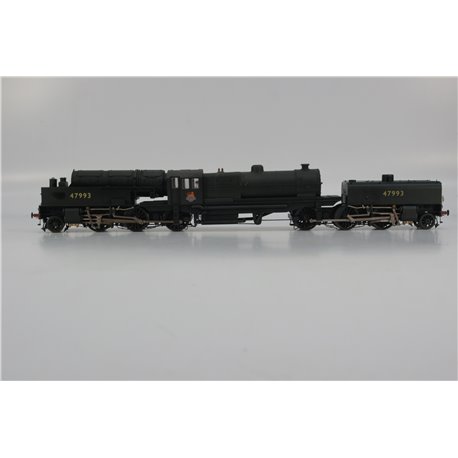 Heljan 266220 Beyer Garratt 2-6-0 0-6-2 47993 in BR black with early emblem and revolving coal bunker - heavily weathered. Used.