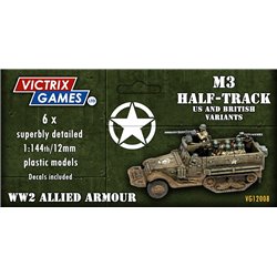M3 Half-Track (x6) - 1:144 model kit (12 mm)