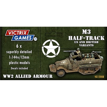 M3 Half-Track (x6) - 1:144 model kit (12 mm)