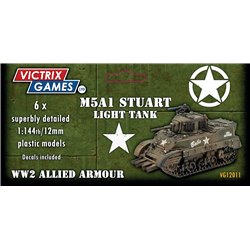 M5 Stuart (x6) - 1:144 model kit (12 mm)