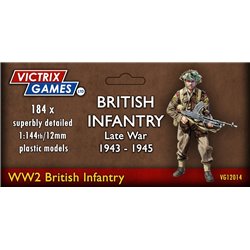 British Infantry and Heavy Weapons (x184) - 1:144 model kit (12 mm)