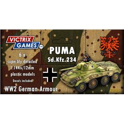 Sd.Kfz. 234/2 Puma (x6) - 1:144 model kit (12 mm)