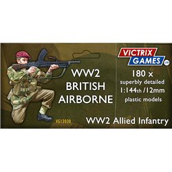 British Airborne (Paratroopers) (x180) - 1:144 model kit (12 mm)