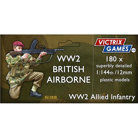 British Airborne (Paratroopers) (x180) - 1:144 model kit (12 mm)