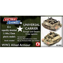 Universal Carrier (x6) + crew - 1:144 model kit (12 mm)