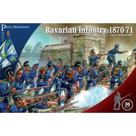 Franco-Prussian Bavarian Infantry 1870-71 x36 figures - 28mm scale