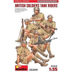 British 8th Army Soldiers Tank Riders