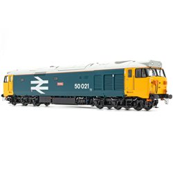 BR Class 50 - Large Logo w/grey roof & orange cantrail stripe - 50021 'Rodney' × 1