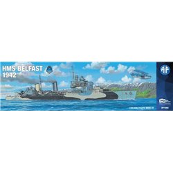 HMS Belfast 1942 Royal Navy Cruiser - 1:350 model kit