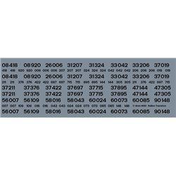 Railtec 4mm-1650 BR black loco ready-made numbers