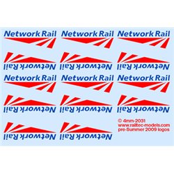 Railtec 4mm-2031 Network Rail logos: pre 2009