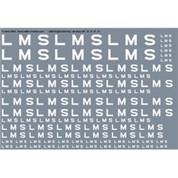 Railtec 4mm-2501 LMS freight branding (18", 12", 9", 6", 4")