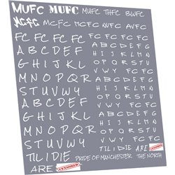 Railtec 4mm-8975 Football graffiti pack A