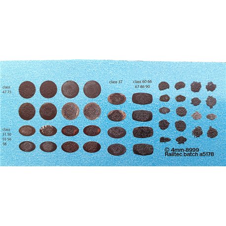Railtec 4mm-8999 3d oil and grease effect for buffers