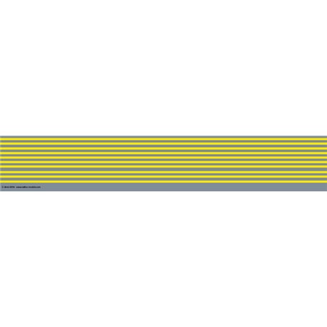 Railtec 4mm-9014 Station platform safety lines: yellow