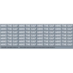 Railtec 4mm-9015 Mind The Gap: white (suits station platform)