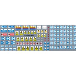 Railtec 4mm-9025 Health & safety (H&S) notices, warnings, site entrance signs