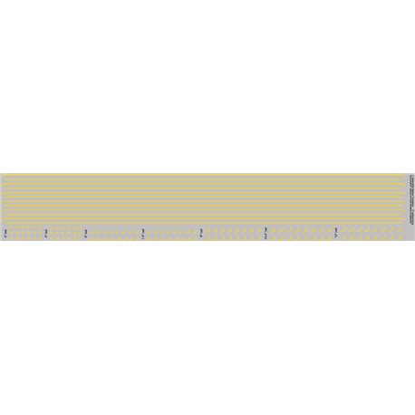 Railtec 4mm-9511 1" yellow lining (0.33mm thick)