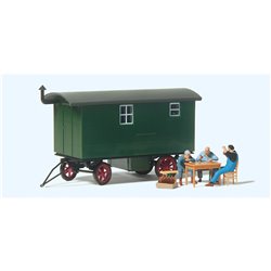 Construction Workers on a Break Trailer Scene