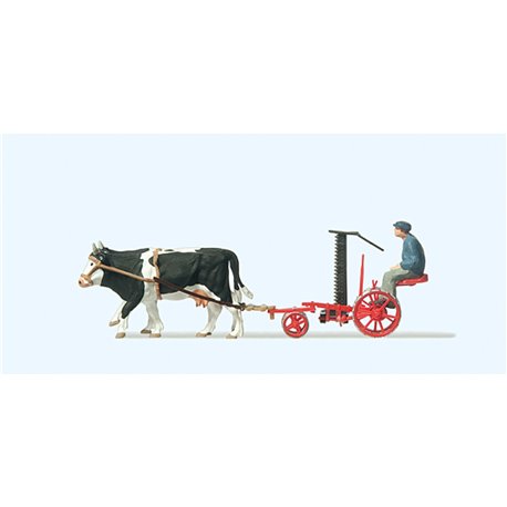 Cattle Drawn Reaper Figure Set