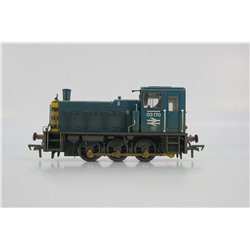 Bachmann Branchline 31-365 Class 03 Shunter 03170 in BR Blue with Wasp Stripes & Air Tanks - weathered. Used. OO Gauge