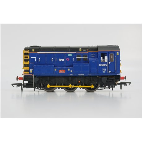Hornby R3343 Class 08 0-6-0 shunter 08822 "John" in First Great Western livery. DCC Fitted. Used. OO Gauge