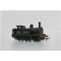 Bachmann Branchline 31-434 Class 1F 'Half Cab' 0-6-0T 41803 in BR black with British Railways lettering. Used. OO Gauge