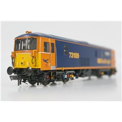 Dapol 4D-006-021 Class 73/1 73109 'Battle of Britain" in GB Railfreight blue & yellow. DCC Fitted. Used. OO Gauge 