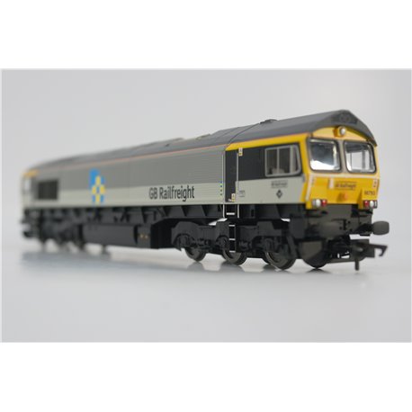Hornby R30152 Class 66/7 66793 in Railfreight Construction triple grey with GB Railfreight markings .DCC Fitted. Used. OO Gaug