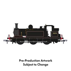 E1 No.32151 BR Black (lined - no emblem) - DCC Ready