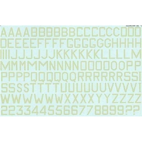 RAF Sky 24 inches and 30 inches Code Letters. As..