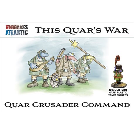 Quar Crusader Command - plastic 1:56 figures kit (x10)
