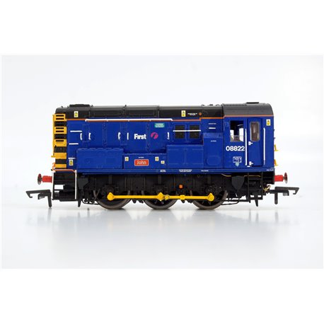 Hornby R3343 Class 08 0-6-0 shunter 08822 "John" in First Great Western livery. DCC Fitted. Used. OO Gauge