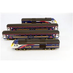 Hornby R2299 4 Car HST 125 train pack in First Great Western latest blue livery. Used. OO Gauge 