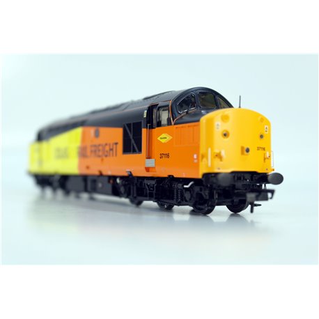 Accurascale ACC2614 Class 37/0 37116 in Colas Rail Freight orange, yellow & black. Used. OO Gauge 