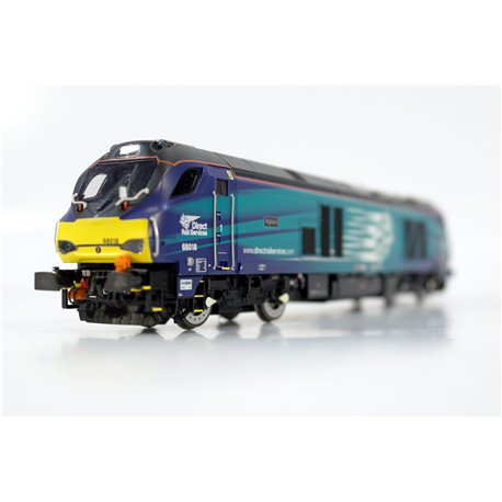 Dapol DA4D-022-020 Class 68 018 'Vigilant' DRS Compass. DCC Fitted. Used. OO Gauge 