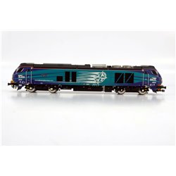 Dapol 4D-022-020 Class 68 018 'Vigilant' DRS Compass. DCC Fitted. Used. OO Gauge