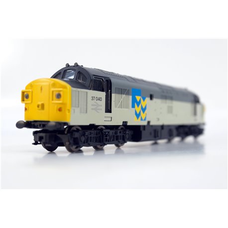 Hornby R3583TTS Class 37/0 37040 in Railfreight triple grey - Railroad Range - TTS Sound fitted. Used. OO Gauge 