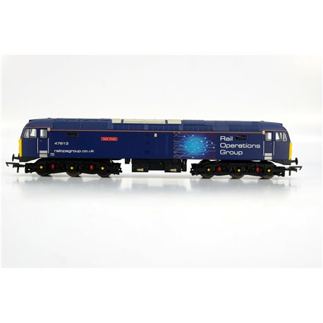 Hornby R30042TTS Class 47 47813 "Jack Frost" in Rail Operations Group livery - Railroad plus range - TTS sound fitted. Used. OO