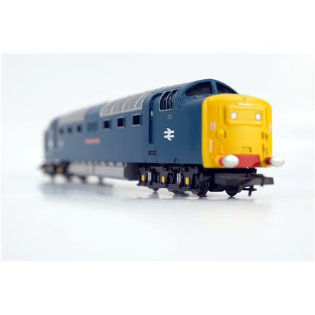 Hornby R30049TXS Class 55 'Deltic' 55013 "The Black Watch" in BR blue - TXS sound fitted - Railroad Range. Used. OO Gauge 