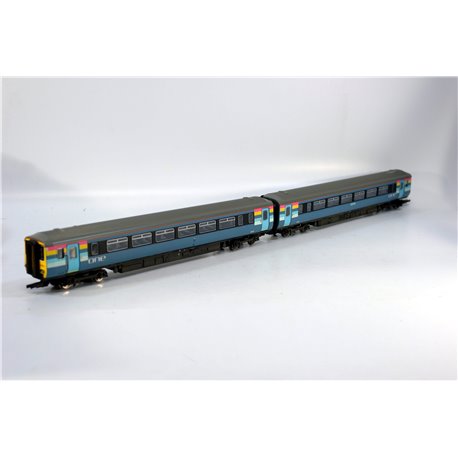 Hornby R2693 Class 156 2 car DMU in "One" livery. DCC Fitted. Used. OO Gauge 