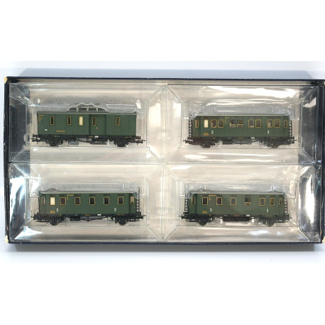 Lilliput L 350013 4 X Four wheel coaches in DRG Livery. Used. HO Gauge