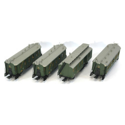 Lilliput L 350013 4 X Four wheel coaches in DRG Livery. Used. HO Gauge