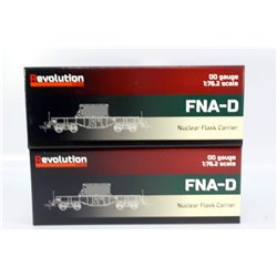 Two Revolution Trains OO FNA Nuclear flask wagon (2023). Used. OO Gauge 