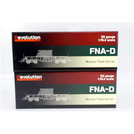 Two Revolution Trains OO FNA Nuclear flask wagon (2023). Used. OO Gauge 