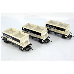 Three Lima 50T Stone hopper wagon "Tarmac". Used. OO Gauge 
