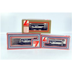 Three Lima 50T Stone hopper wagon "Tarmac". Used. OO Gauge 