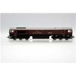 Hornby R3950A Class 66 66746 in GBRf/Royal Scotsman livery. DCC Ready.Used. OO Gauge 
