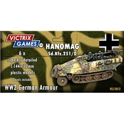 Hanomag Sd.Kfz.251/D (x6) - 1:144 model kit (12 mm)
